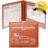 CANOPUS Car Registration and Insurance Holder with Magnetic Closure, Car Document Holder, Vehicle Glove Box Organizer, Wallet for Auto, Motorcycle, Truck and More, 1 Pack with EZ Pass Strip